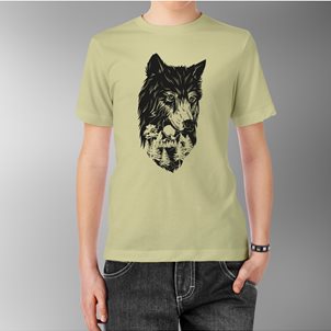 Image of product T-SHIRT ΛΥΚΟΣ ΣΤΟ ΔΑΣΟΣ