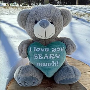 Image of product Λούτρινο Αρκουδάκι "Love Beary Much"