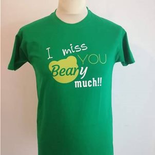 Image of product T-SHIRT I MISS YOU BEARY MUCH