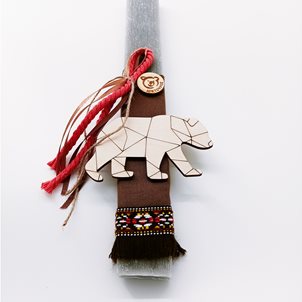 Image of product Χειροποίητη Λαμπάδα με παραστάσεις ζώων