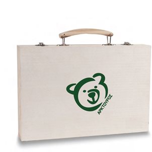 Image of product Σετ ζωγραφικής σε ξύλινο βαλιτσάκι
